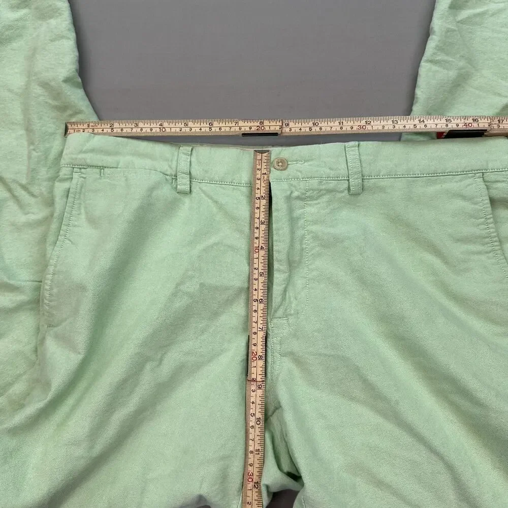 Polo Ralph Lauren Pants Mens 35x30 Green Slim Fit Casual Chino Cotton Stain Wear